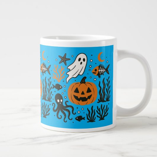 pompen in de oceaan grote koffiekop (Rechts)