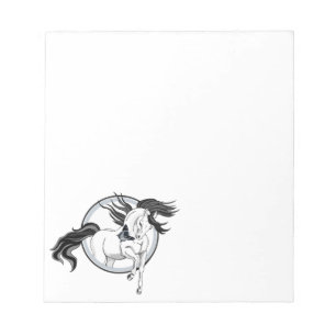Pompen uit ~ Horse en vlinder Notitieblok