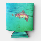 Pompende regenboogforel vliegen blikjeskoeler (Voorkant)