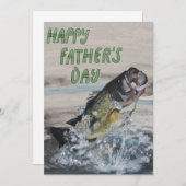 Pompende visvaderdag feestdagenkaart (Voorkant / Achterkant)