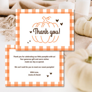 Pompengeslacht Neutrale Retro Baby Shower Bedankt