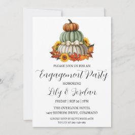 pompens herfst verlovingsfeest uitnodigingen