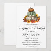 pompens herfst verlovingsfeest uitnodigingen (Voorkant / Achterkant)