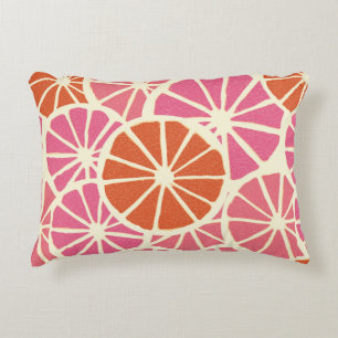Pompenselen van pompelmoezen of van pomelo's, naad accent kussen