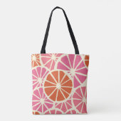 Pompenselen van pompelmoezen of van pomelo's, naad tote bag (Achterkant)