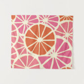 Pompenselen van pompelmoezen of van pomelo's, naad wandkleed (Voorkant (horizontaal))