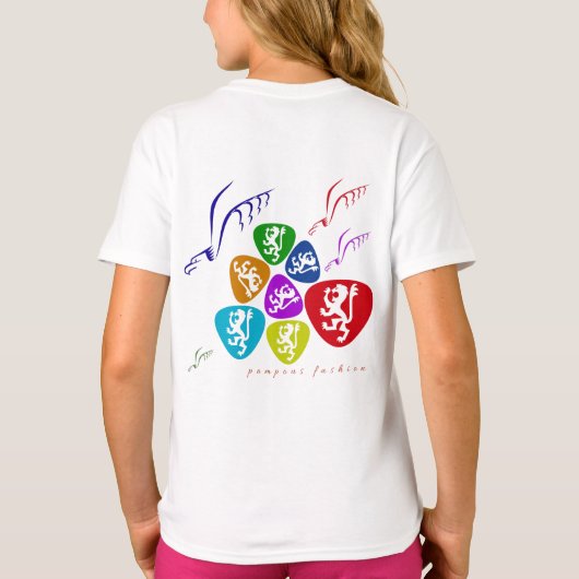 pompeuze mode t-shirt (Achterkant)