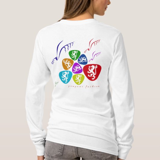 pompeuze mode t-shirt (Achterkant)