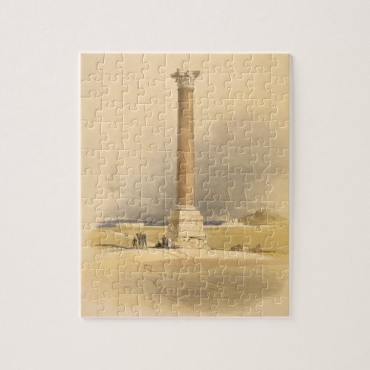 Pompey's Pillar, Alexandrië, uit "Egypte en Nubia Legpuzzel (Verticaal)