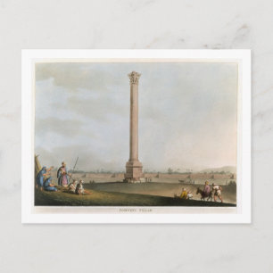 Pompey's Pillar, bord 14 uit 'Uitzichten in Egypte Briefkaart