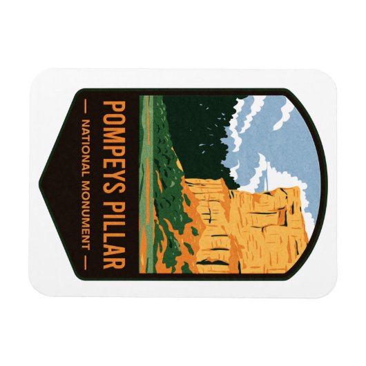 Pompeys Pillar National Monument Magneet (Horizontaal)