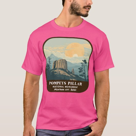 Pompeys Pillar National Monument (Montana) T-shirt (Voorkant)