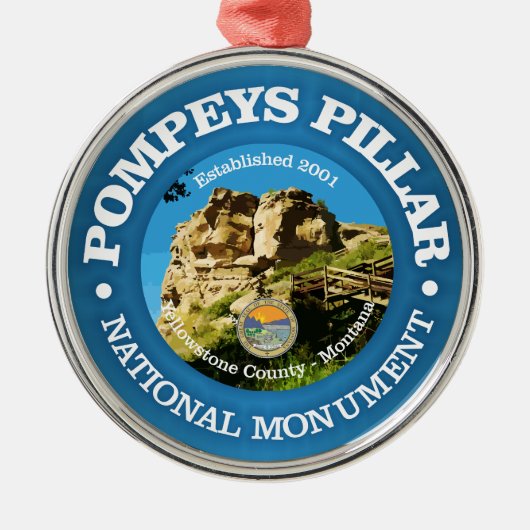 Pompeys Pillar NM Metalen Ornament (Voorkant)