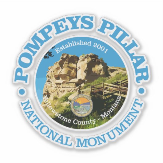 Pompeys Pillar NM Sticker (Voorkant)