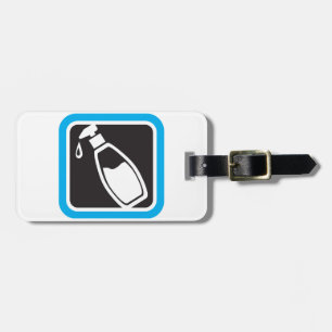 Pompfles Icon voor Vloeibare Zeep Dispenser Bagagelabel