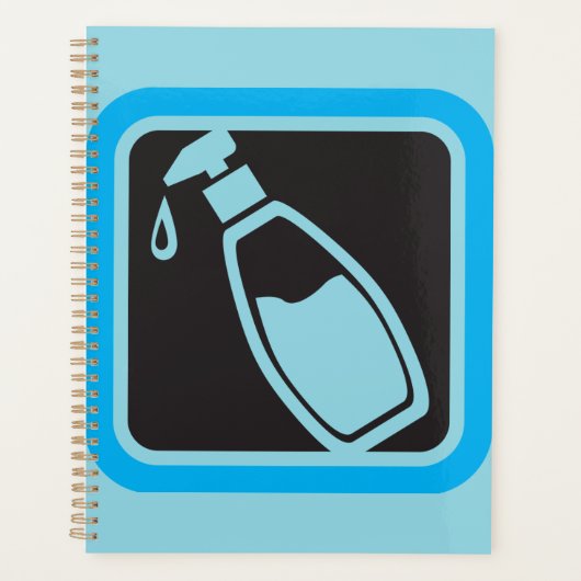 Pompfles Icon voor Vloeibare Zeep Dispenser Planner (Voorkant)