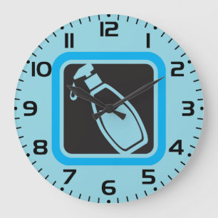 Pompfles Icon voor Vloeibare Zeep Grote Klok