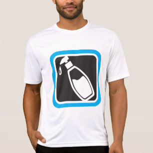 Pompflespictogram voor vloeibare zeep t-shirt