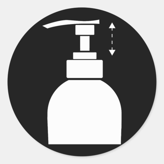 Pompflesprofiel Ronde Sticker (Voorkant)