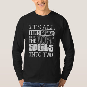 Pomphelling springkop springt met alle flap en ga t-shirt