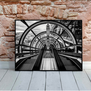Pompidou Center Black & White Fine Art-fotografie Poster
