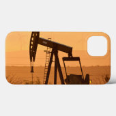 Pompinstallatie die olie pompt in West-Texas, VS Case-Mate iPhone Case (Achterkant (horizontaal))