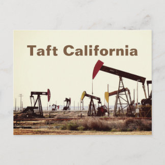 Pompinstallaties in Taft Californië Briefkaart