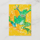 Pompkikker Visitekaartje (Achterkant)