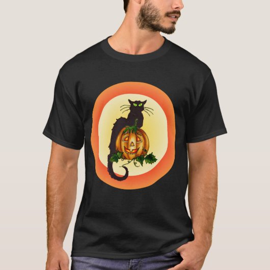 POMPKIN CAT door SHARON SHARPE T-shirt (Voorkant)