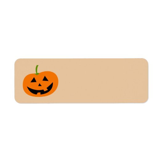 POMPKIN FACE HALLOIN RETURN ADRES ETIKETTERS ETIKET (Voorkant)
