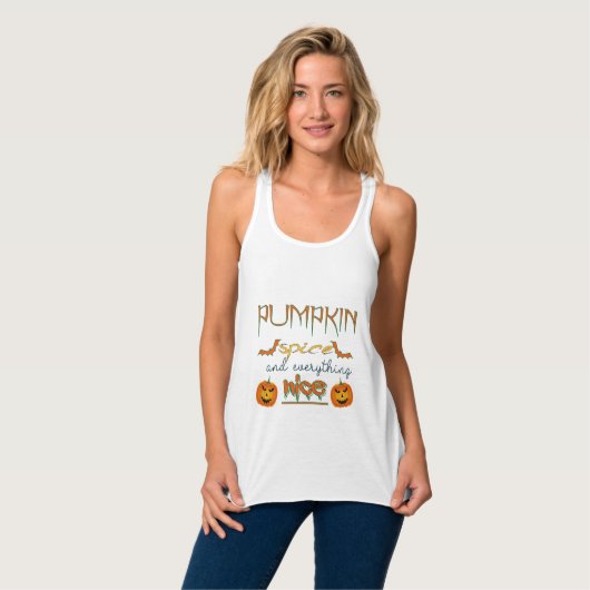 POMPKIN SPICE EN ALLES NICE TANKTOP (Volledige Voorkant)