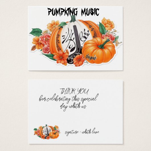 Pompmuziek Visitekaartje (Voorkant /achterkant)