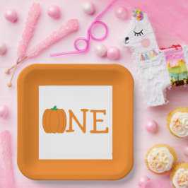 Pompoen 1e Birthday Paper Bord