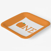 Pompoen 1e Birthday Paper Bord (Gebogen)