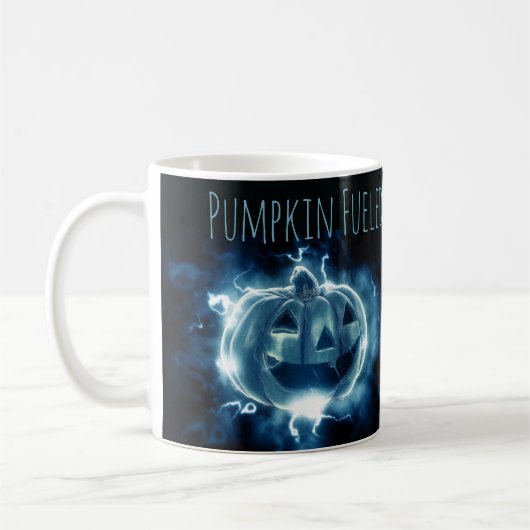 Pompoen Aangedreven Halloween Koffiemok (Links)