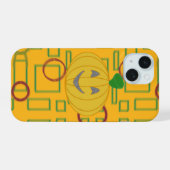 Pompoen aankleden iPhone 15 case (Achterkant horizontaal)