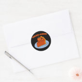 Pompoen-achtig Ronde Sticker (Envelop)
