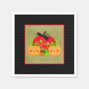 Pompoen & Acorn Oktober Halloween Bruids Servet