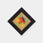 Pompoen & Acorn Oktober Halloween Bruids Servet (Hoek)