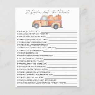 Pompoen auto - 20 vragen over de Ouders