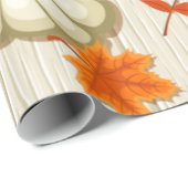Pompoen Autumn Gift Wrap Paper | Herfst Seizoen Gi Cadeaupapier (Rol Hoek)