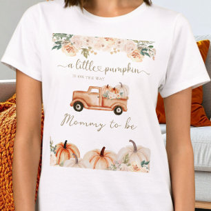 Pompoen Autumn Truck Sinaasappel Neutraal Baby sho T-shirt