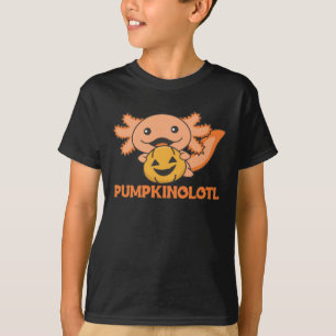 Pompoen Axolotl houdt van leuke dieren voor Hallow T-shirt