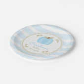 Pompoen Baby Boy Douche Papier Bord (Gekanteld)