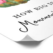 Pompoen baby - Hoe groot is mama's buik Poster (Hoek)