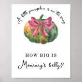 Pompoen baby - Hoe groot is mama's buik Poster (Voorkant)
