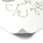 Pompoen Baby Kleding Baby shower Kaarten en Gesche Poster (Hoek)