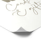 Pompoen Baby Kleding Baby shower Kaarten en Gesche Poster (Hoek)