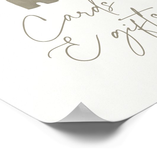 Pompoen Baby Kleding Baby shower Kaarten en Gesche Poster (Hoek)