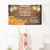 Pompoen baby shower achtergrond Banner Herfst Herf (Insitu)